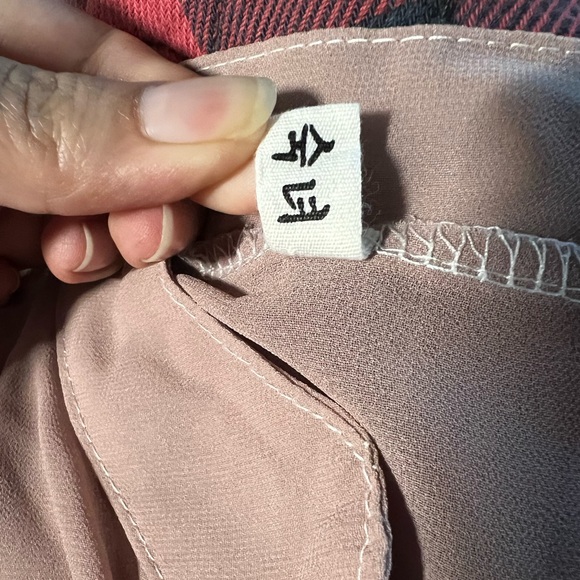 K-Fashion Sheer Pink Blouse, Sz M - Picture 4 of 5